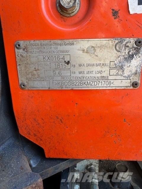 Kubota KX 016-4 Εκσκαφάκι (διαβολάκι) < 7t