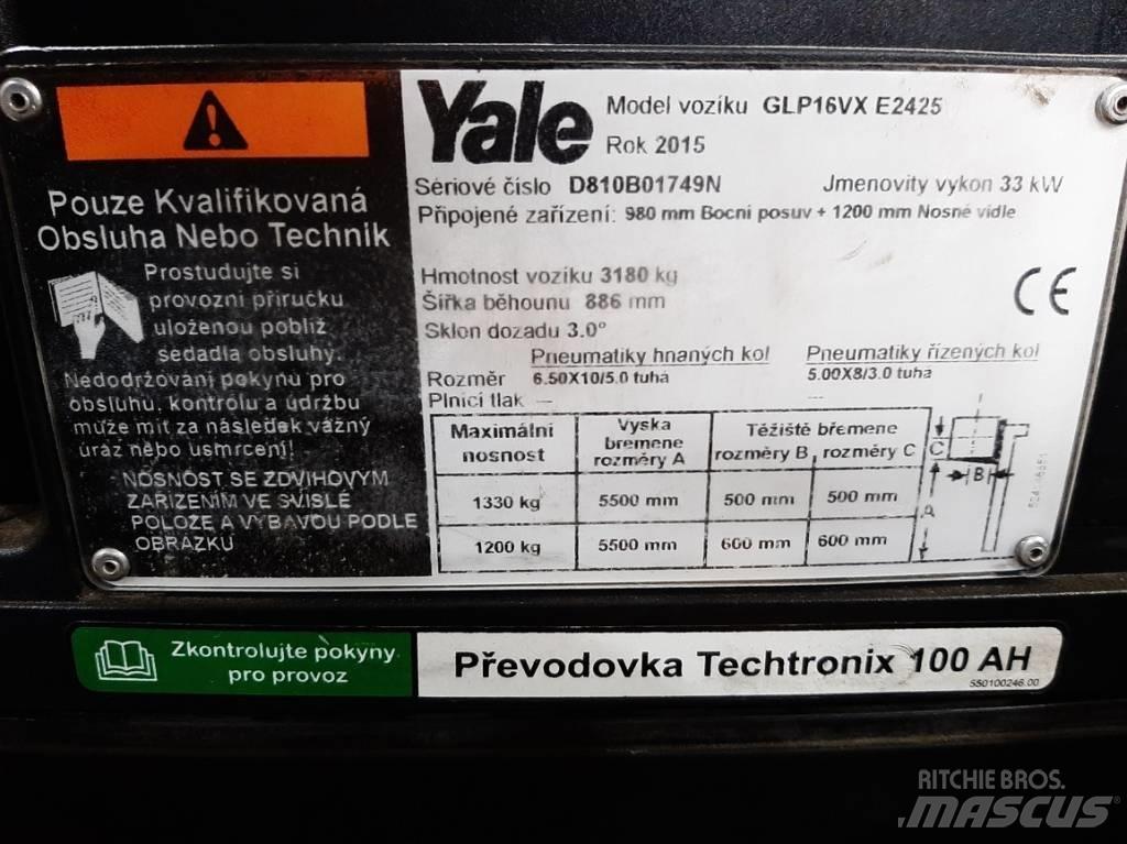 Yale GLP16VX Περονοφόρα ανυψωτικά κλαρκ με φυσικό αέριο LPG