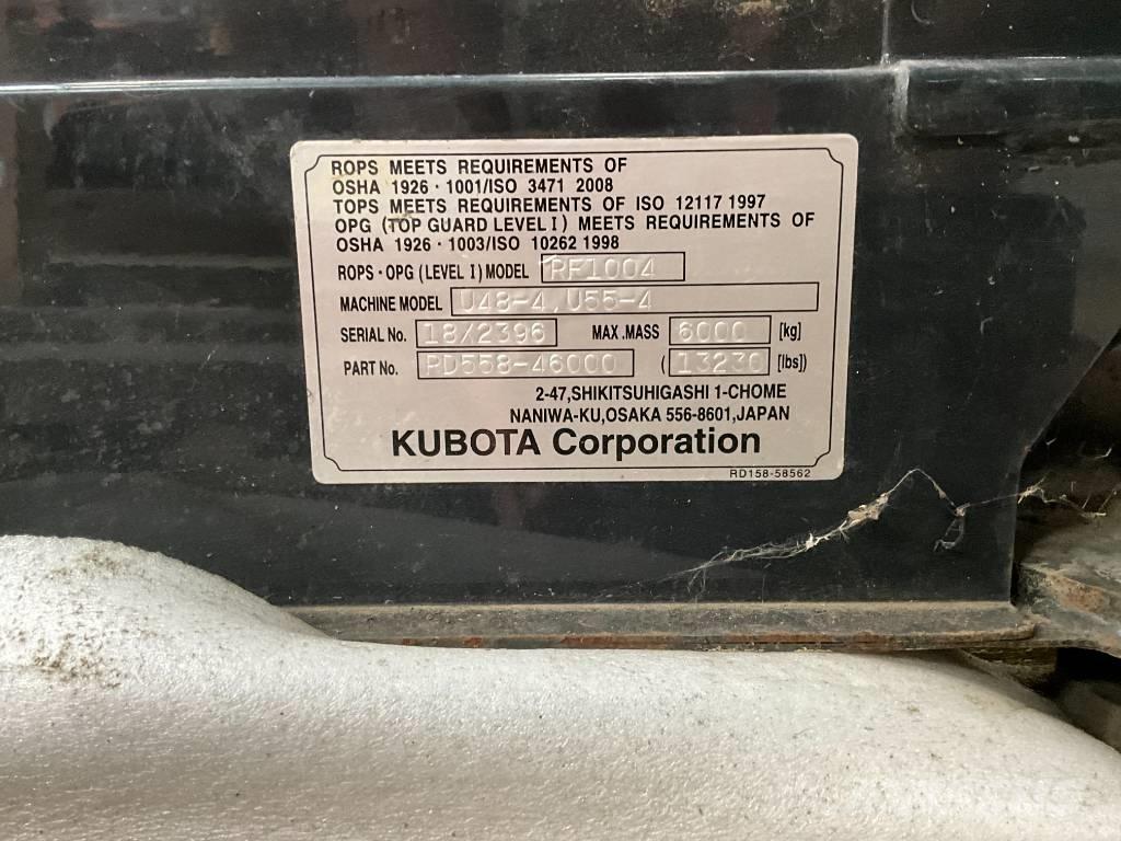 Kubota U 48-4 / U 55-4 Καμπίνες και εσωτερικό