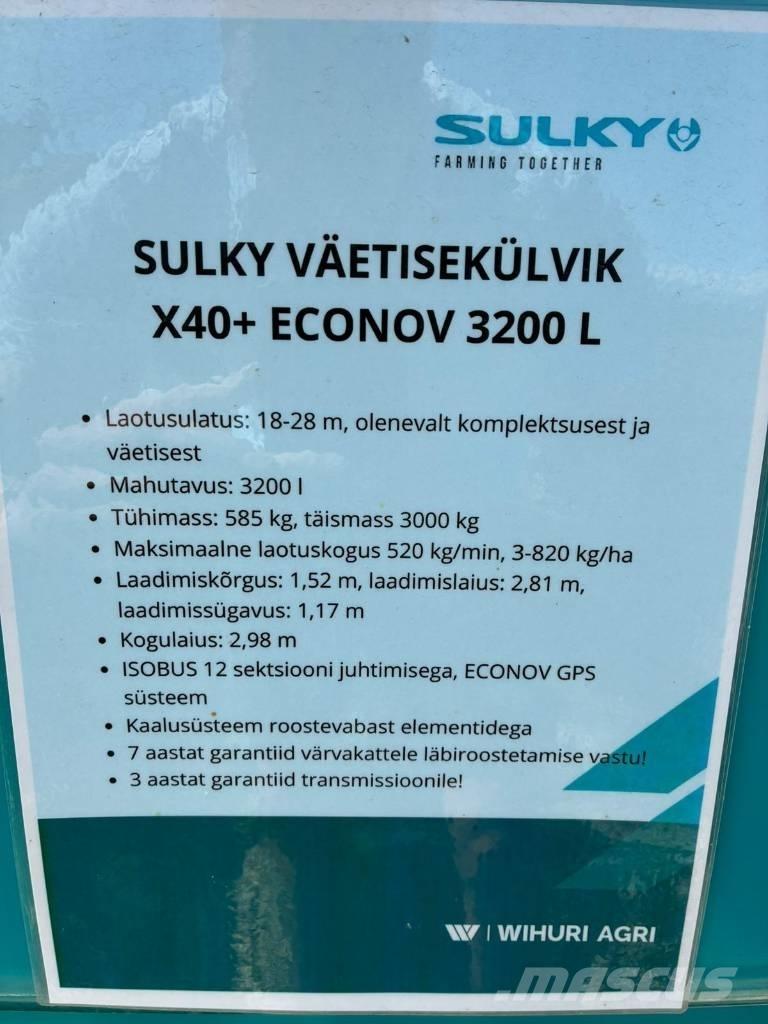 Sulky X 40+ Econov Διαστρωτήρες ανοργάνων