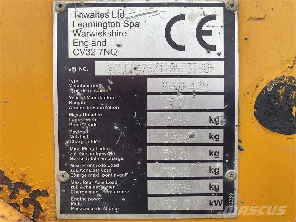 Thwaites 3 ton Dumpers εργοταξίου
