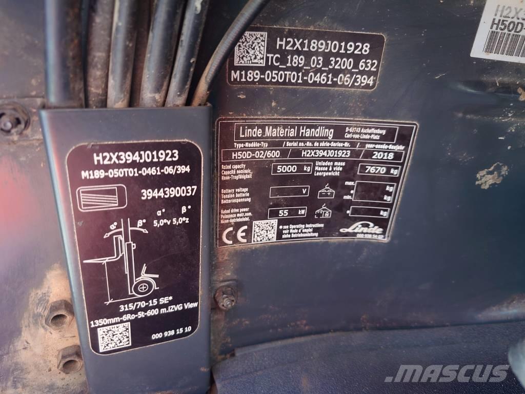 Linde H50D600/394 Πετρελαιοκίνητα Κλαρκ