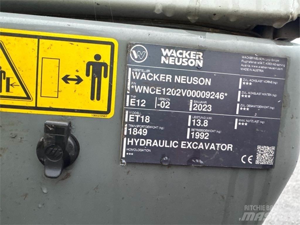 Wacker Neuson ET18 Εκσκαφείς με ερπύστριες