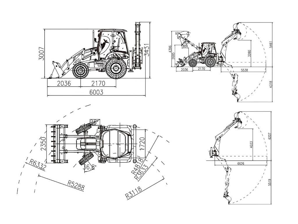 Lonking 83C Εκσκαφείς Φορτωτές τύπου JCB