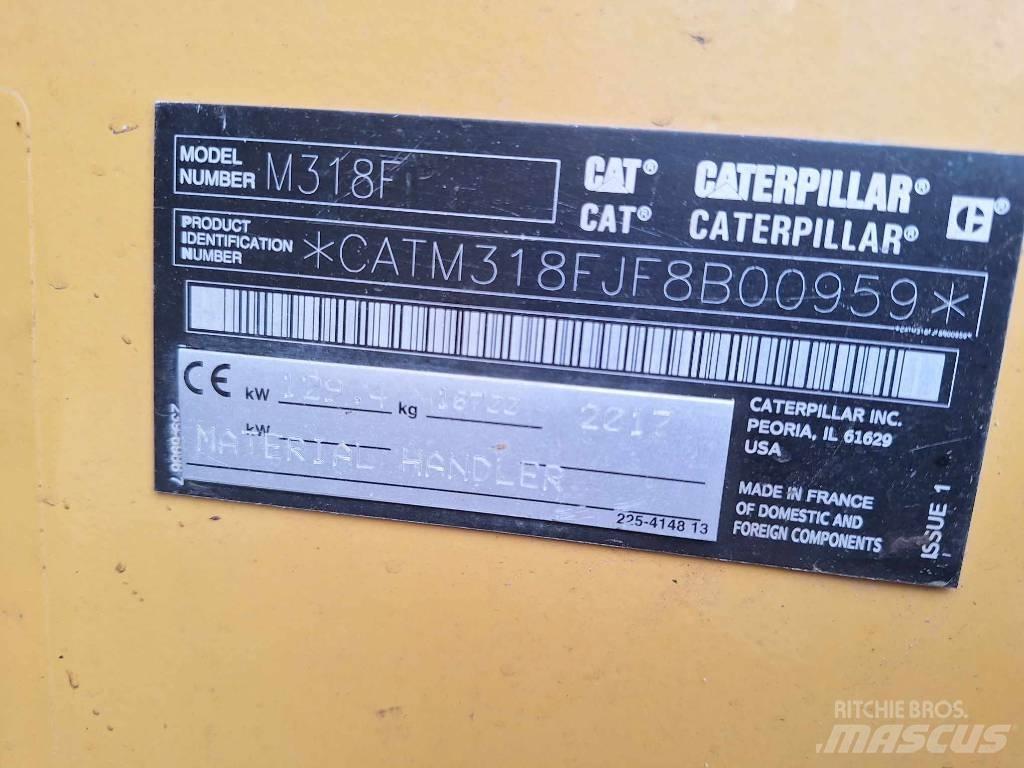 CAT M 318 F Εκσκαφείς με τροχούς - λάστιχα