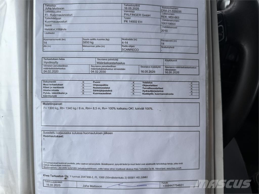 Volvo FH13 6X2 Φορτηγά με Γερανό