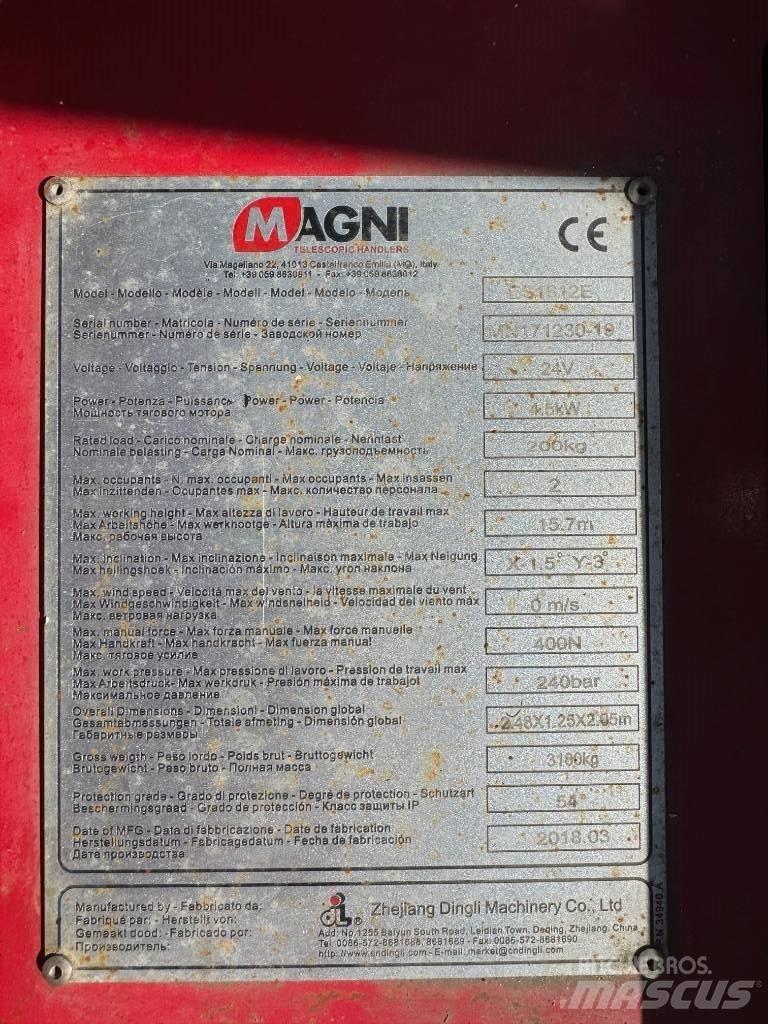Magni ES 1612 E Ανυψωτήρες ψαλιδωτής άρθρωσης