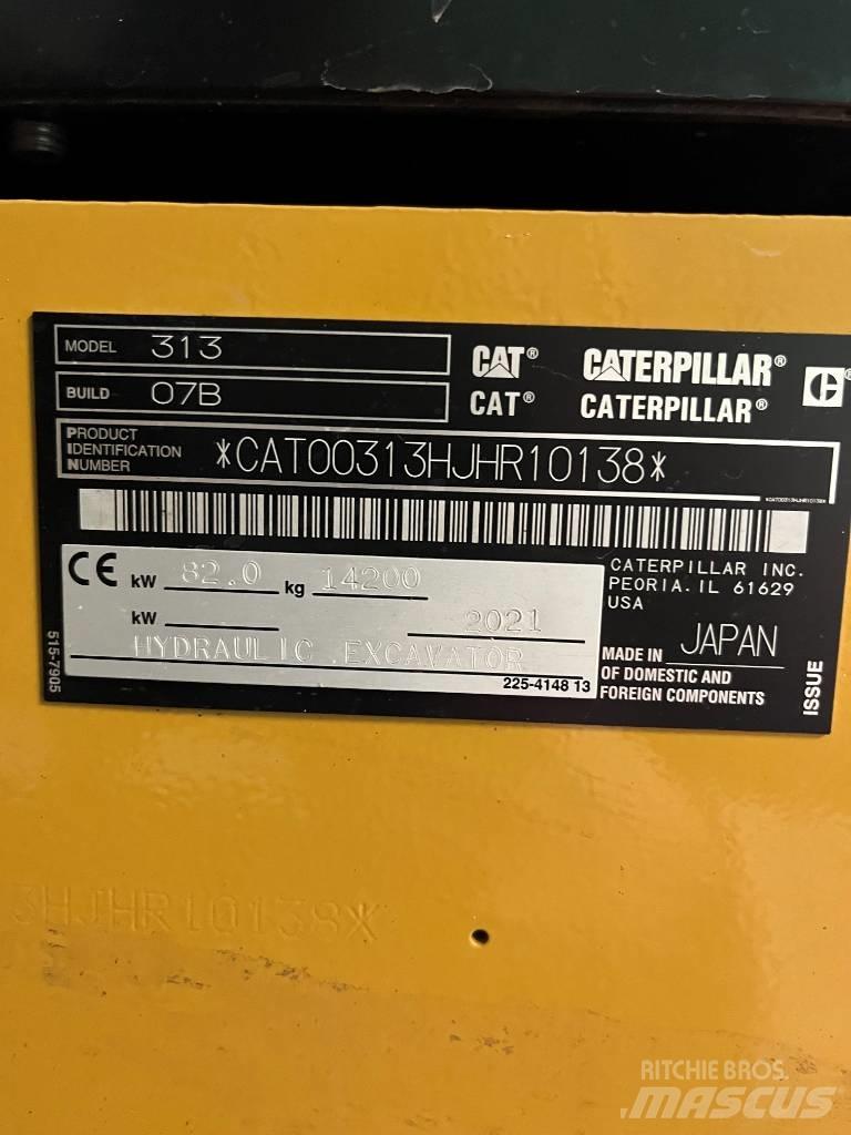 CAT 313 Next Gen Εκσκαφείς με ερπύστριες
