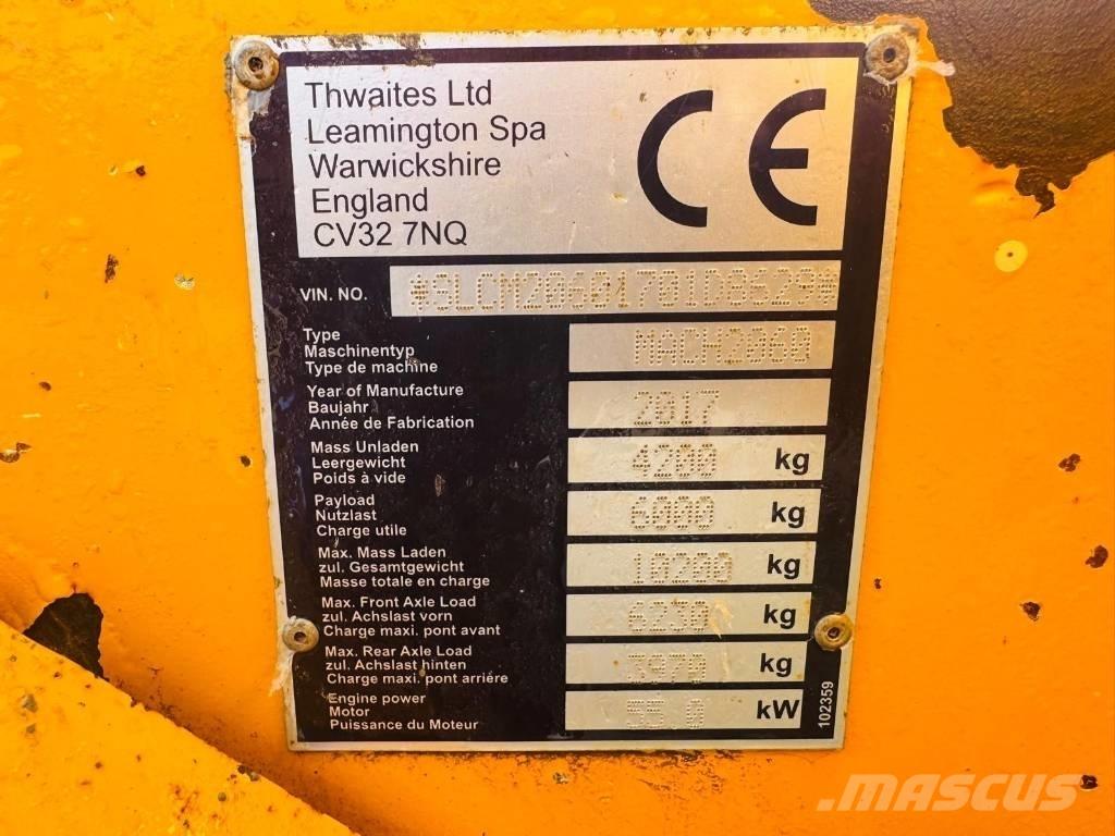 Thwaites 6T Dumpers εργοταξίου