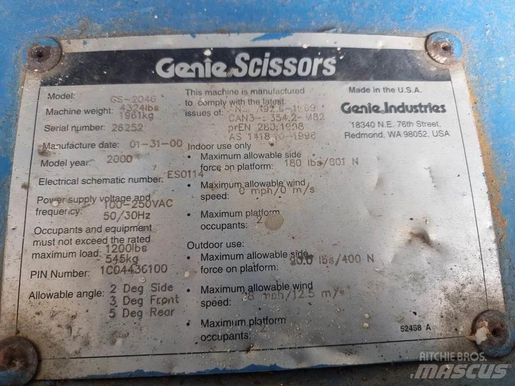 Genie GS2046 Ανυψωτήρες ψαλιδωτής άρθρωσης