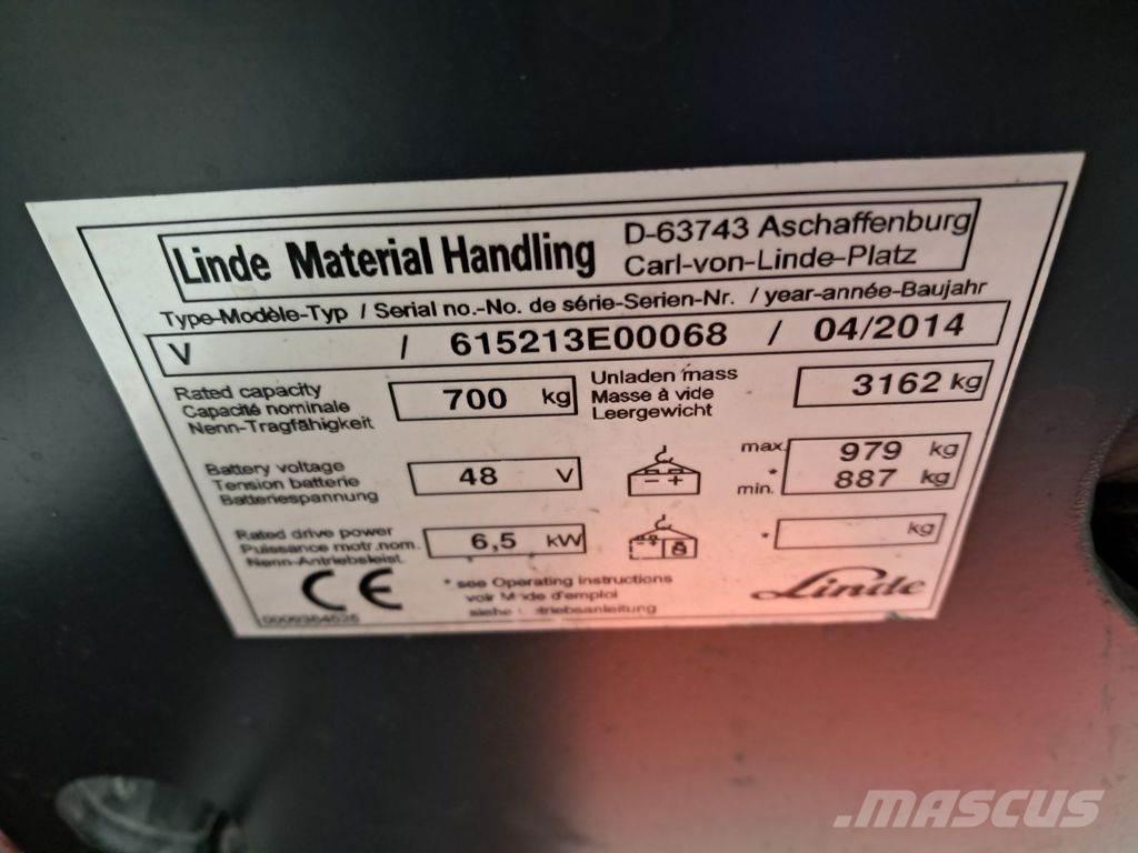 Linde V Περονοφόρο ανυψωτικό συλλογής παραγγελιών μικρού ύψους