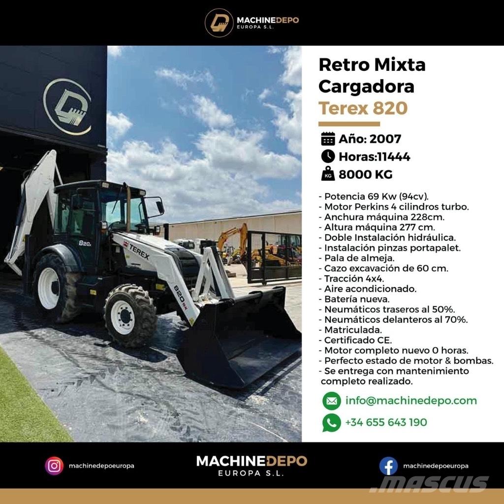 Terex 820 Εκσκαφείς Φορτωτές τύπου JCB