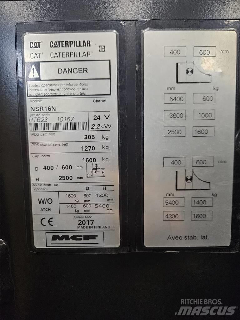 CAT NSR16N Ηλεκτρικά παλετοφόρα με ιστό