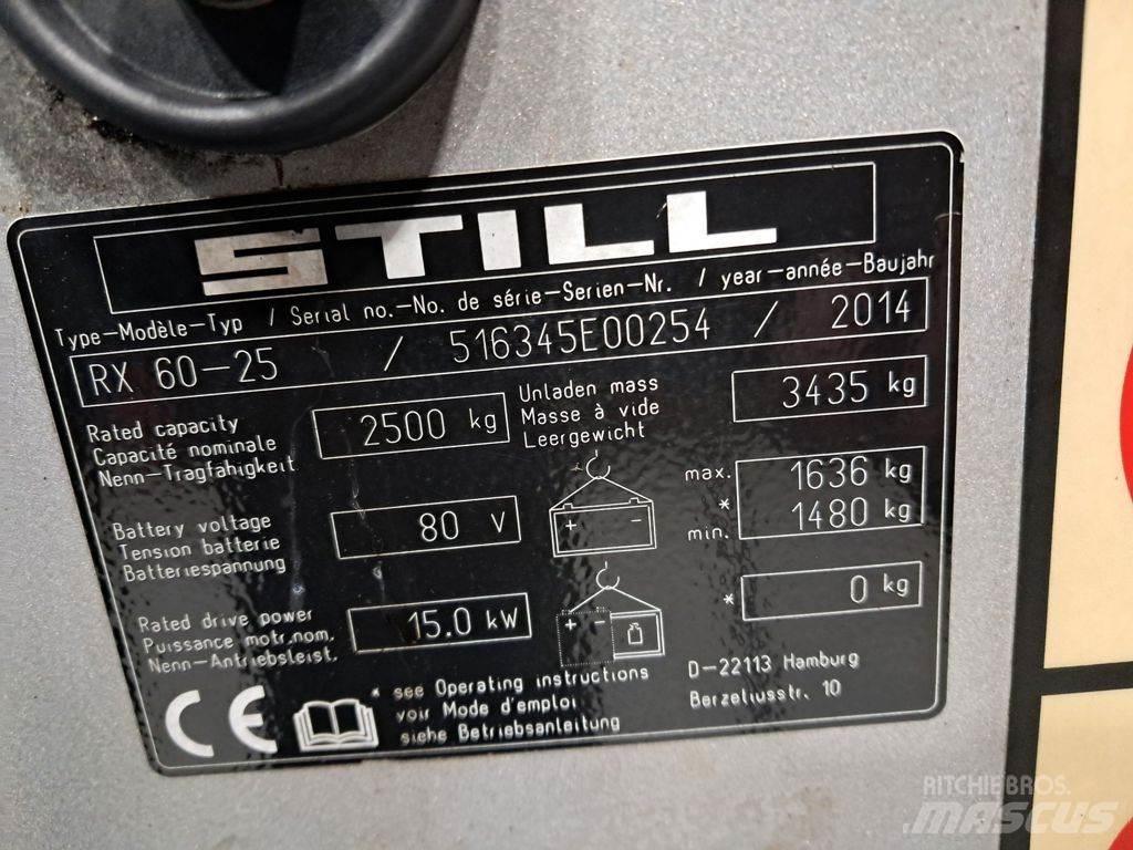 Still RX60-25 Ηλεκτρικά περονοφόρα ανυψωτικά κλαρκ