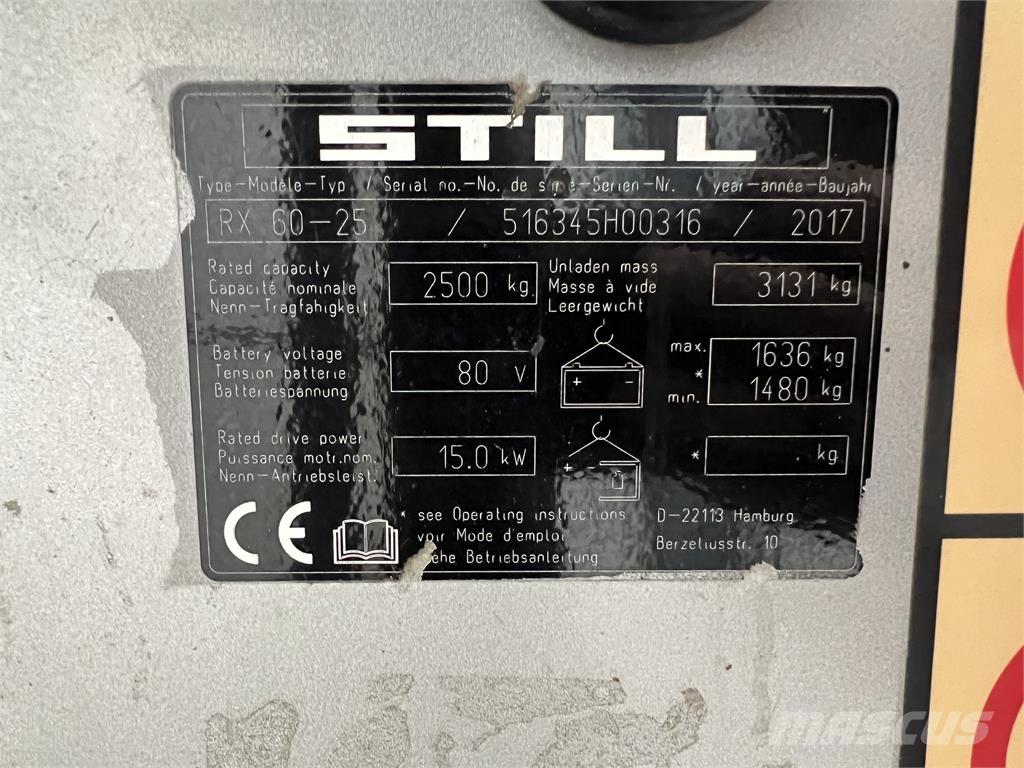 Still RX60-25 Ηλεκτρικά περονοφόρα ανυψωτικά κλαρκ