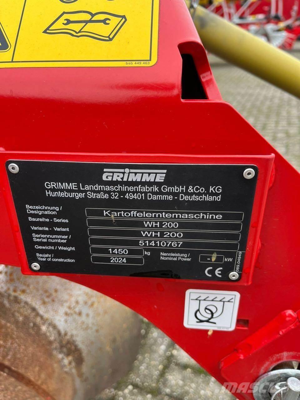 Grimme WH 200 Πατατοεξαγωγέας