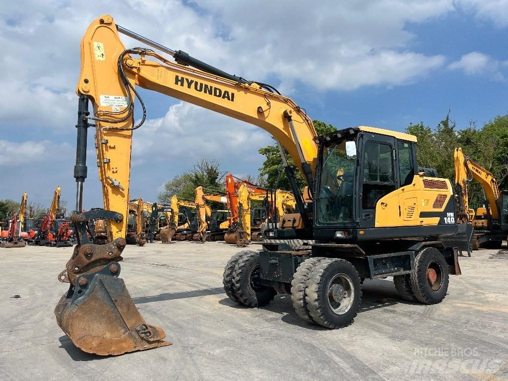Hyundai HW140 Εκσκαφείς με τροχούς - λάστιχα