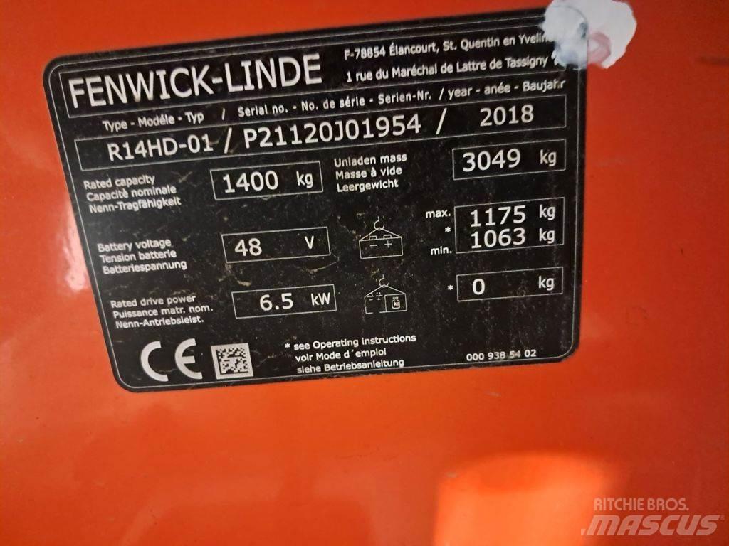 Linde R14 HD Ανυψωτικά στενών δρόμων
