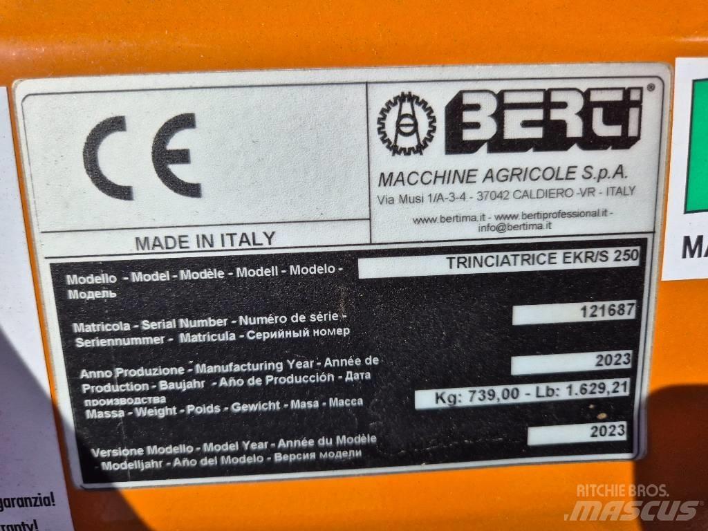 Berti EKR-S 250 Χορτοκοπτικά και κορυφολόγοι βοσκοτόπων