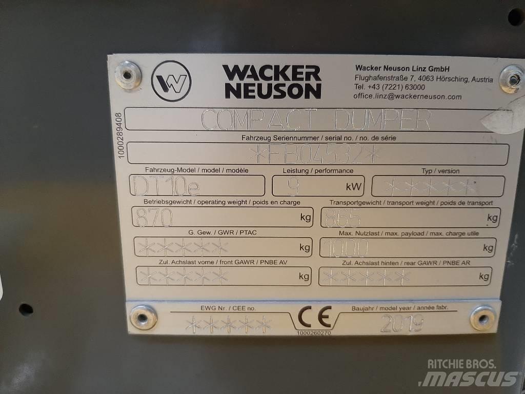 Wacker Neuson DT10e Ερπυστριοφόρα Dumpers - Ντάμπερ