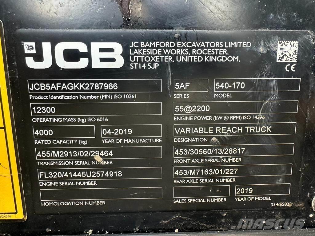 JCB 540-170 Τηλεσκοπικοί ανυψωτές
