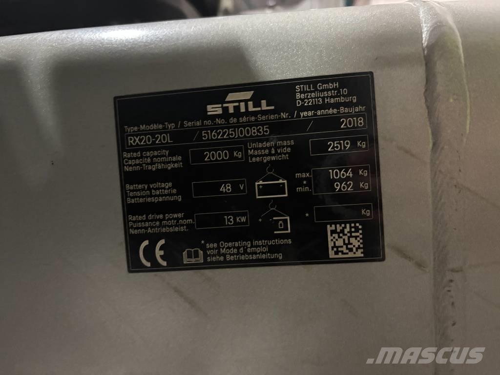 Still RX 20-20 L Ηλεκτρικά περονοφόρα ανυψωτικά κλαρκ