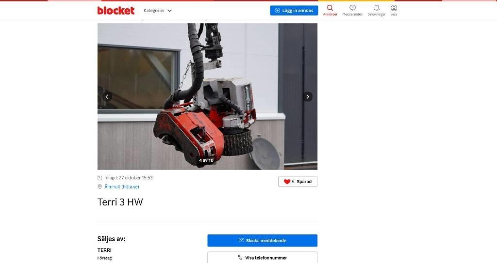 Terri 3HW Θεριζοαλωνιστικές μηχανές