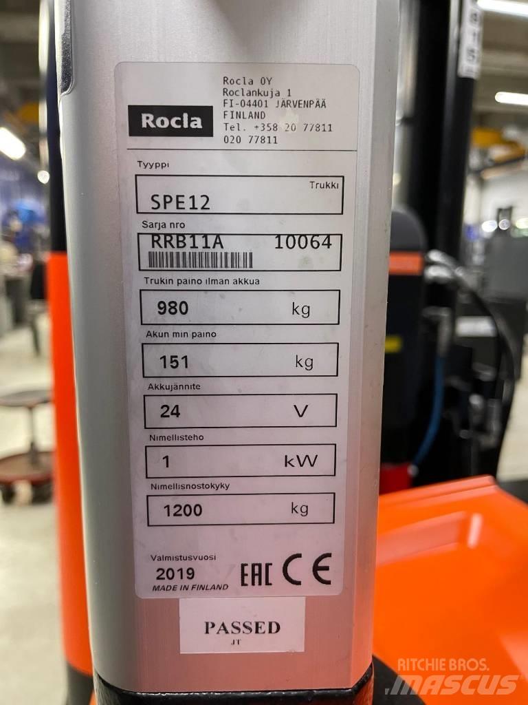 Rocla SPE12 Ηλεκτρικά παλετοφόρα με ιστό
