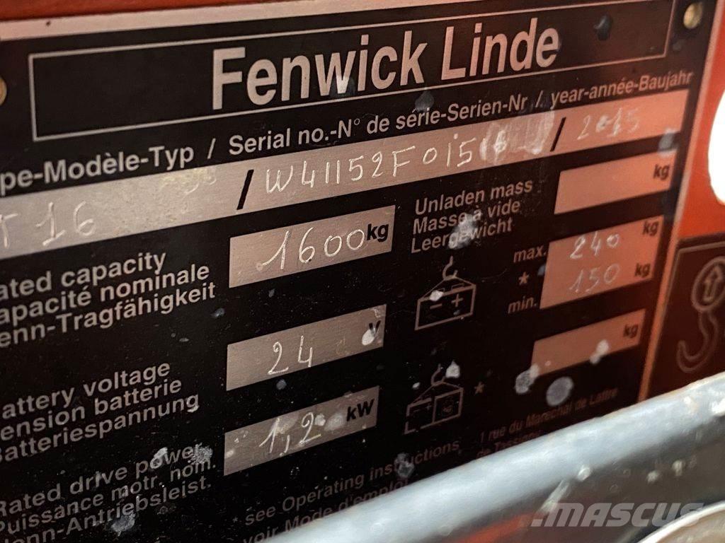 Linde T16 Χειροκίνητο περονοφόρο ανυψωτικό