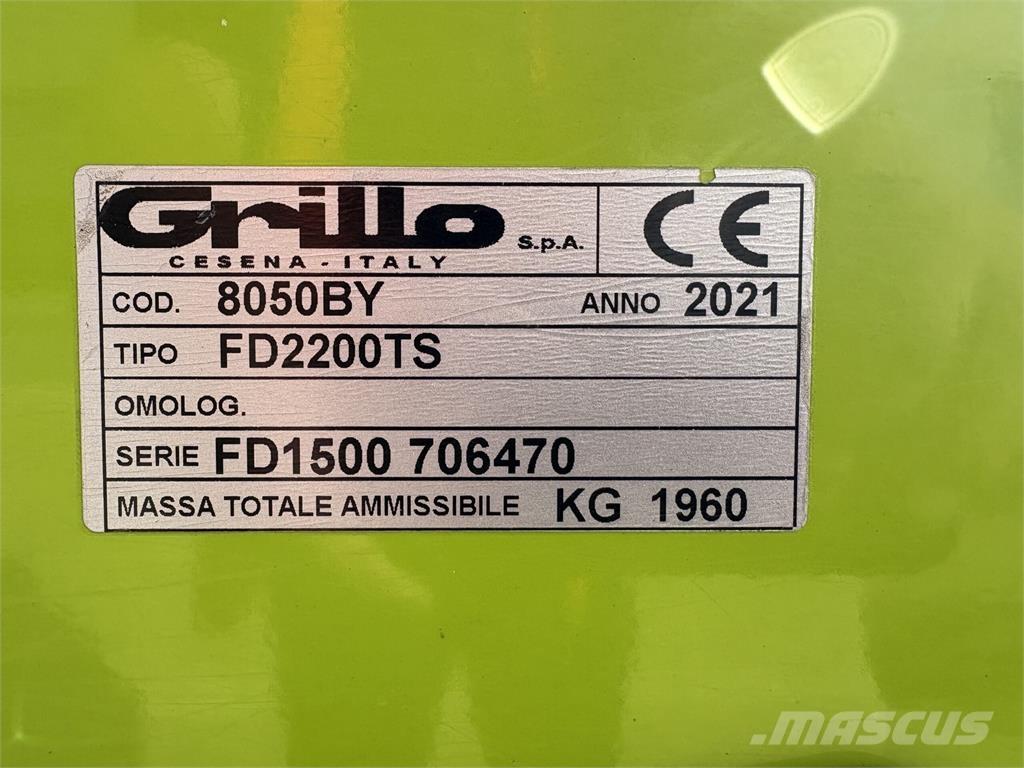 Grillo FD2200TS Χορτοκοπτικά με καθιστό χειριστή