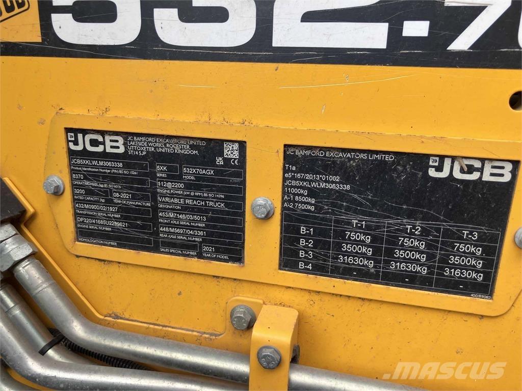JCB 532.70 AGRIXTRA Συστήματα τηλεχειρισμού για τη γεωργία