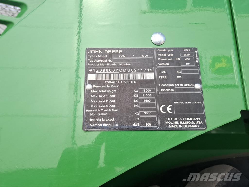John Deere 9600 Μηχανές χορτονομής