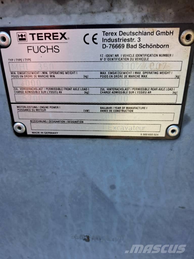 Fuchs MHL350E + Polyp Βιομηχανικά μηχανήματα διαχείρισης αποβλήτων