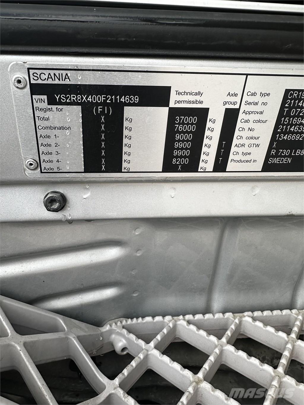 Scania R 730 Φορτηγά Κόφα