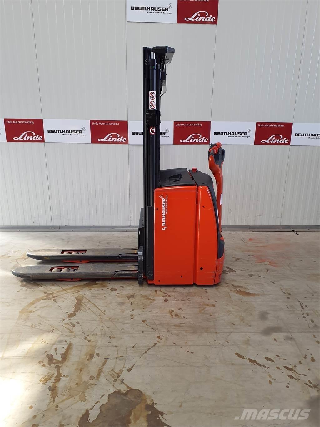 Linde L16i Παλετοφόρα πεζού χειριστή με ιστό