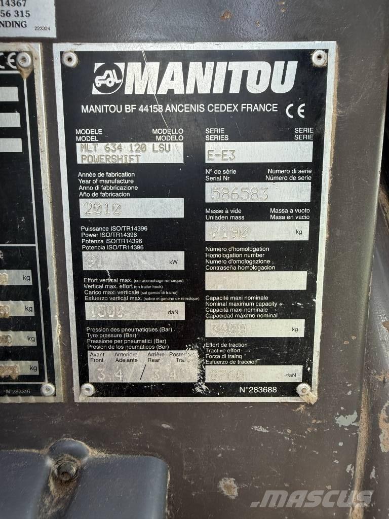 Manitou MLT 634-120 Τηλεσκοπικοί ανυψωτές