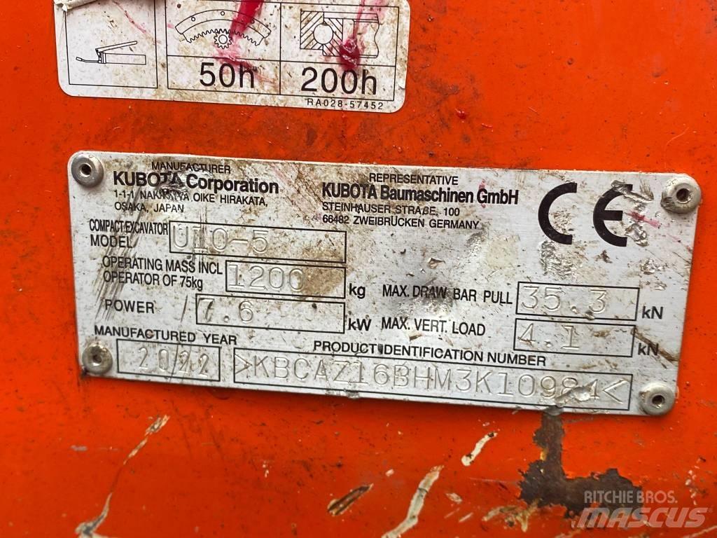 Kubota u10-5 Εκσκαφάκι (διαβολάκι) < 7t