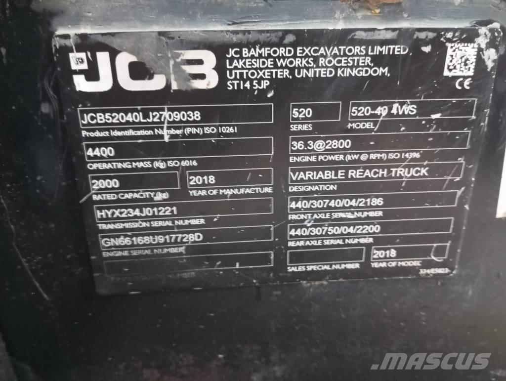 JCB 520-40 Τηλεσκοπικοί ανυψωτές