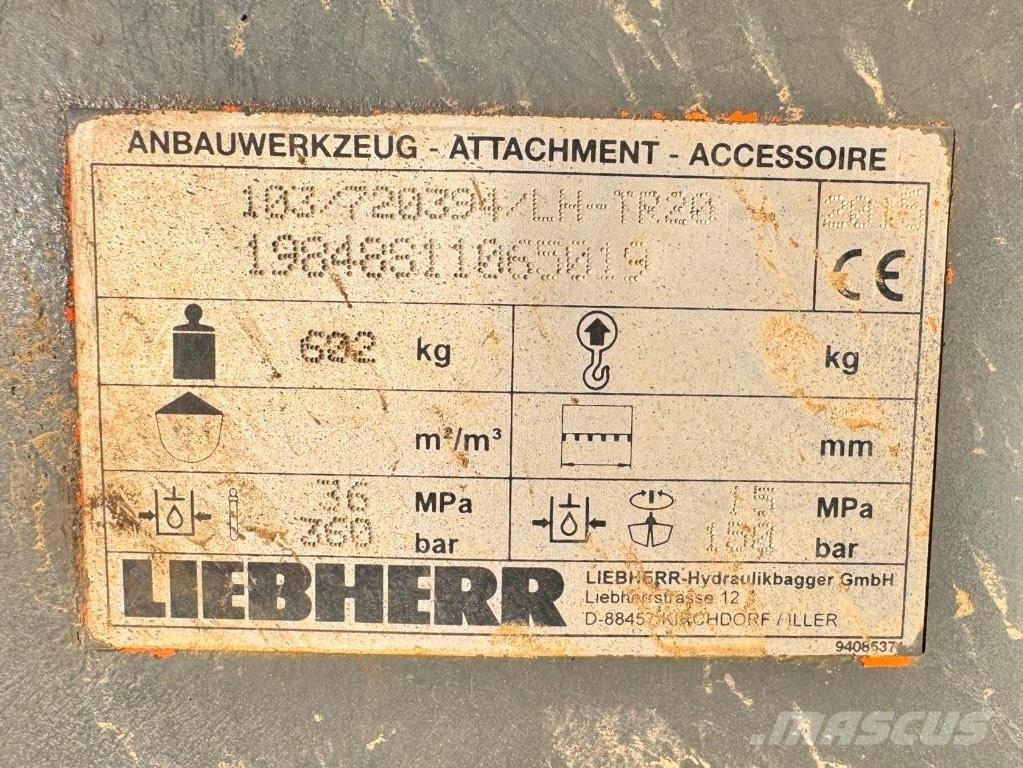 Liebherr LH-TR 20 Ταχυσύνδεσμοι