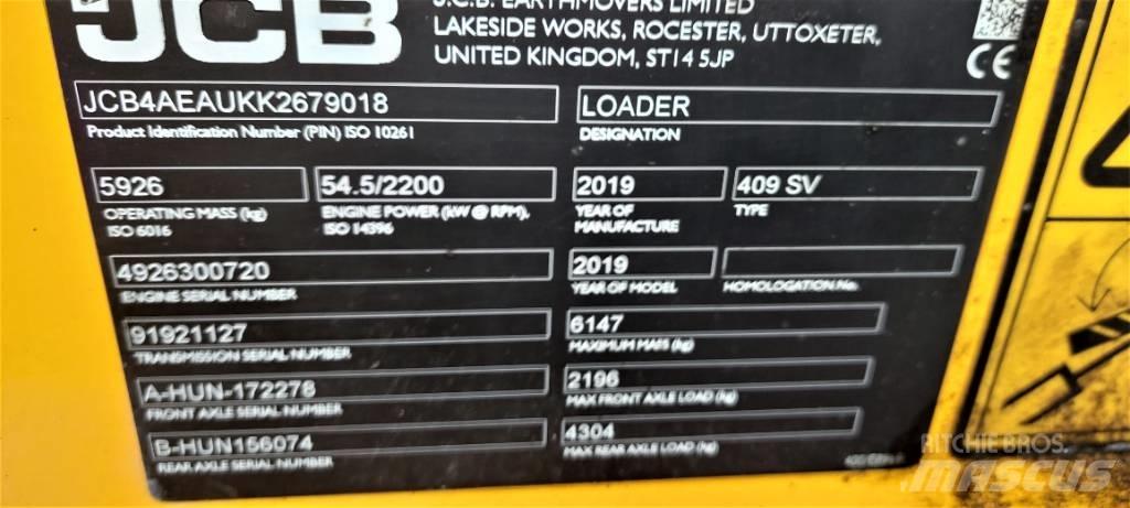 JCB 409 Φορτωτές με λάστιχα (Τροχοφόροι)