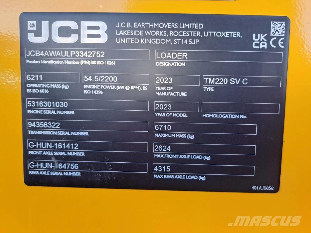 JCB TM 220 SV Φορτωτές με λάστιχα (Τροχοφόροι)