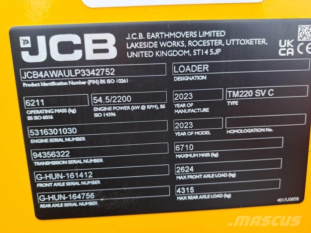 JCB TM 220 SV Φορτωτές με λάστιχα (Τροχοφόροι)