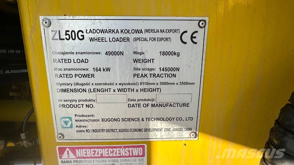 XCMG ZL 50 G Φορτωτές με λάστιχα (Τροχοφόροι)