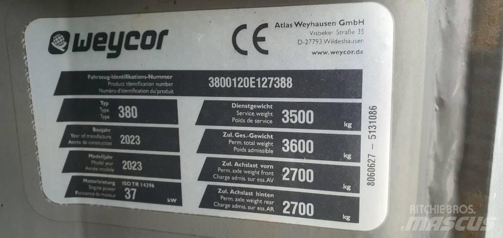 Weycor AR 380 Φορτωτές με λάστιχα (Τροχοφόροι)