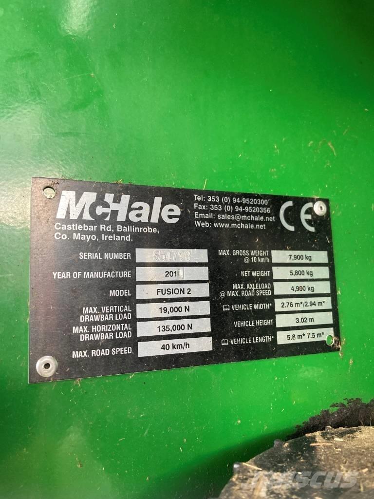 McHale Fusion 2 Πρέσες κυλινδρικών δεμάτων