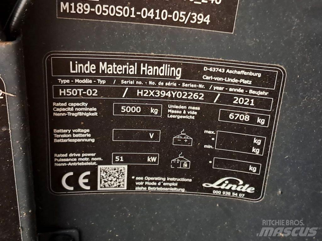 Linde H50T-02 Περονοφόρα ανυψωτικά κλαρκ με φυσικό αέριο LPG