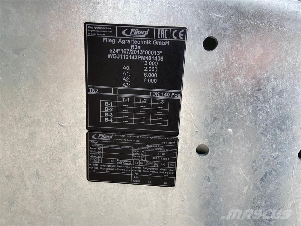 Fliegl TDK 140 FOX Άλλα γεωργικά μηχανήματα