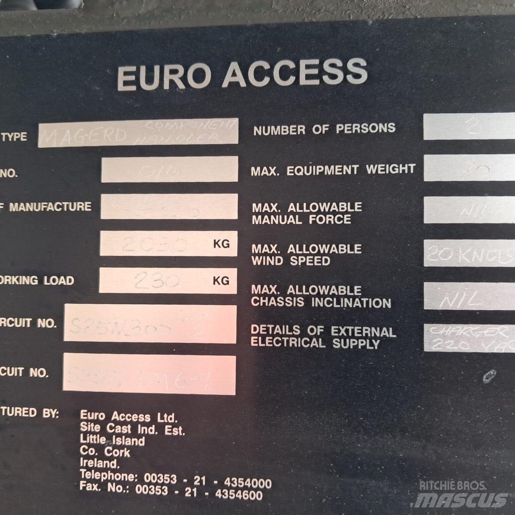 Euro Access Magerd Εναέριες πλατφόρμες τοποθετημένες σε ρυμούλκα