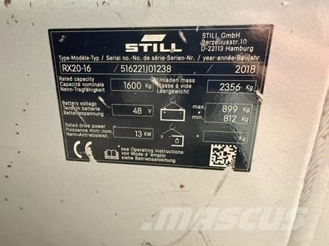 Still RX20-16 Ηλεκτρικά περονοφόρα ανυψωτικά κλαρκ