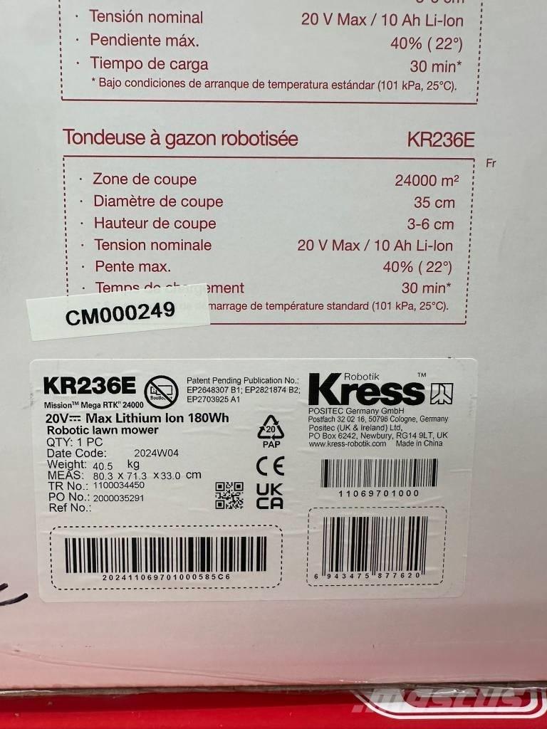 Kress KR236E Ρομποτικά Χορτοκοπτικά